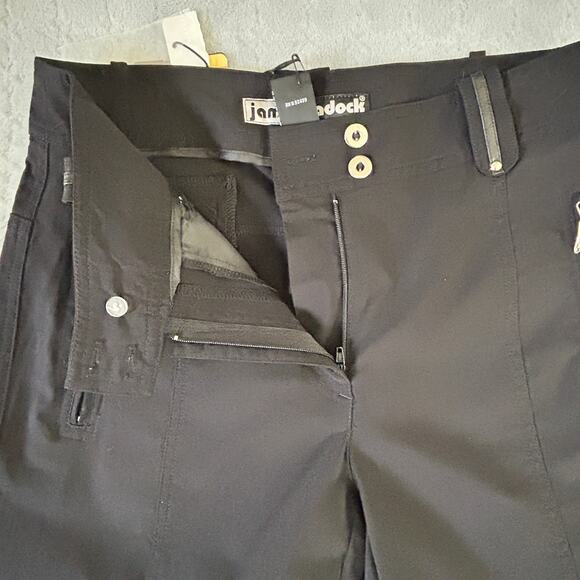 Jamie Sadock Golf Crop Pants Womens Size 2 Black 28x22 Tapered Leg 91301 NWT - Picture 8 of 16